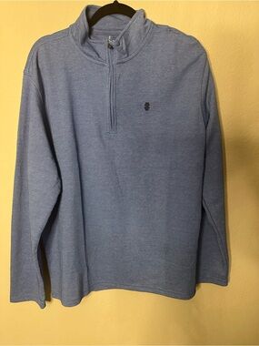 Men’s Izod Blue Quarter-Zip Top XL